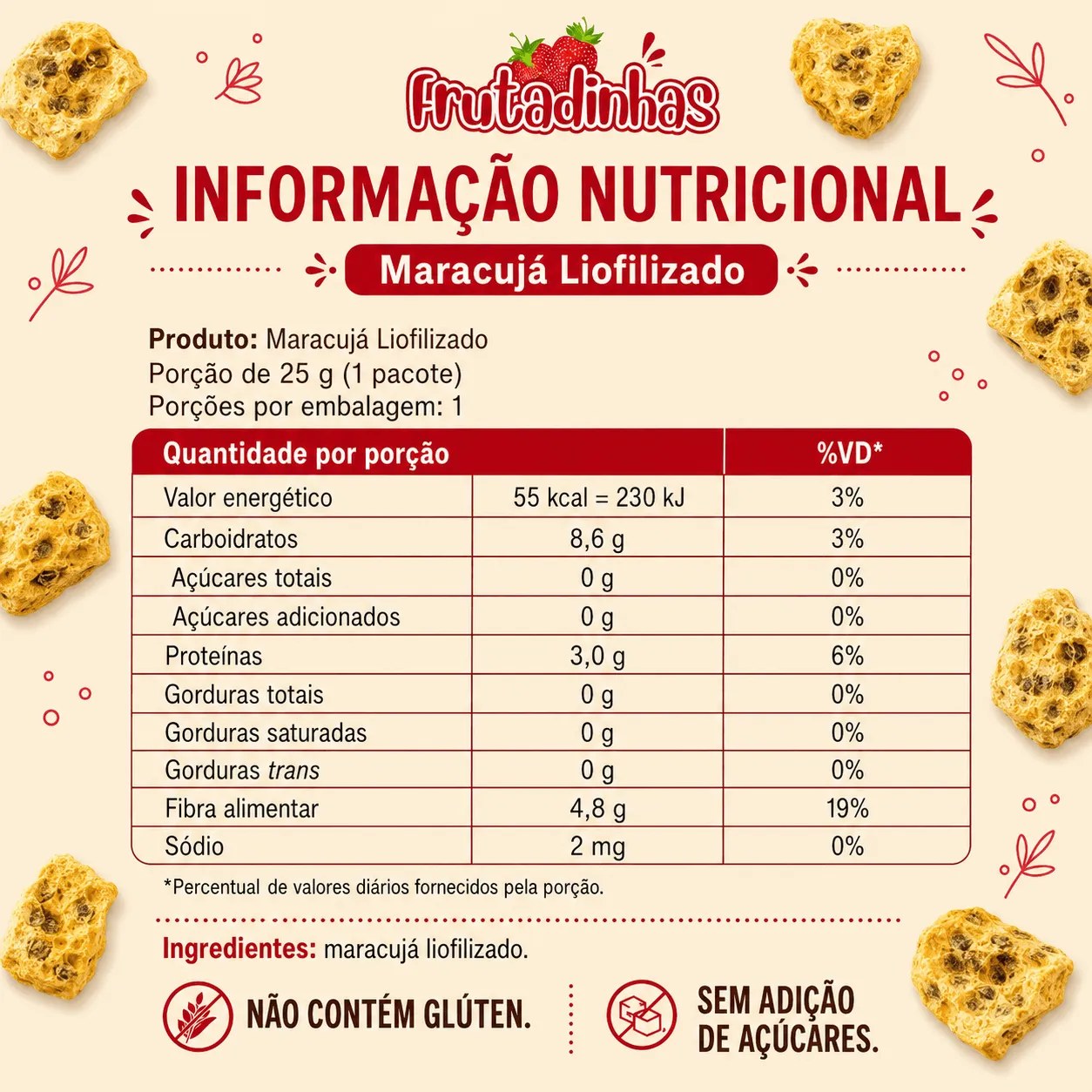Mix de Frutas - Combo 8 Sabores Liofilizados - imagem 3