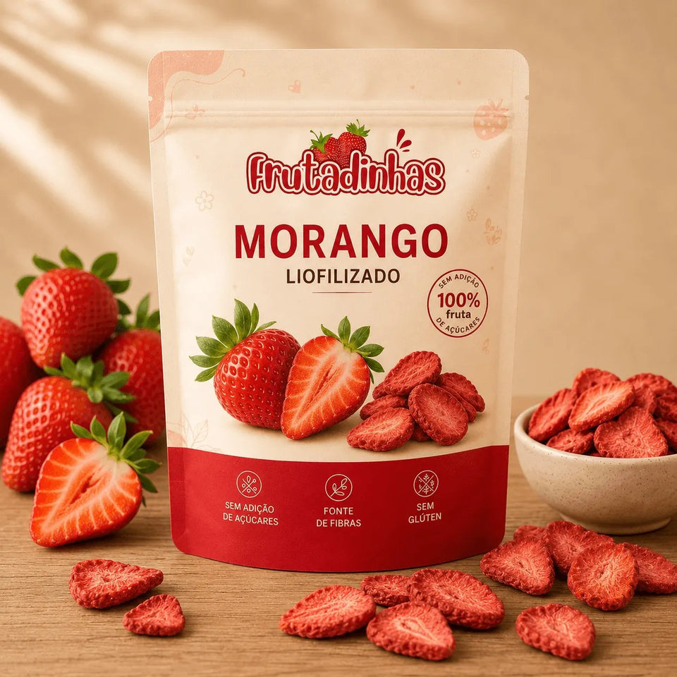 Morango Chips Crocante Natural - imagem 1