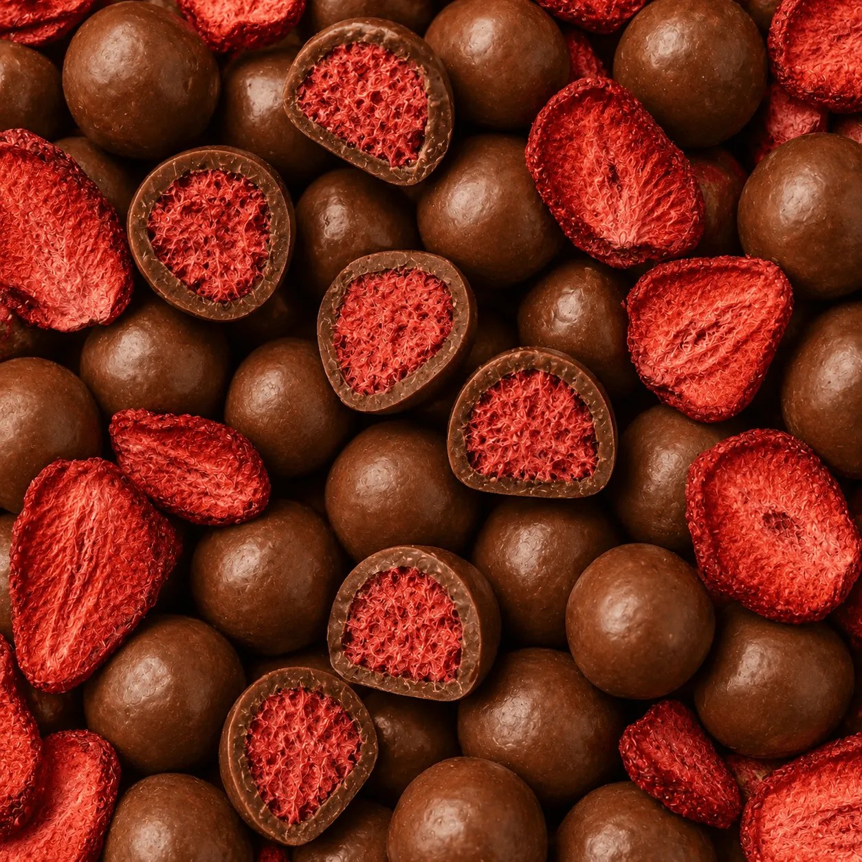 Morango Liofilizado Coberto com Chocolate - imagem 2