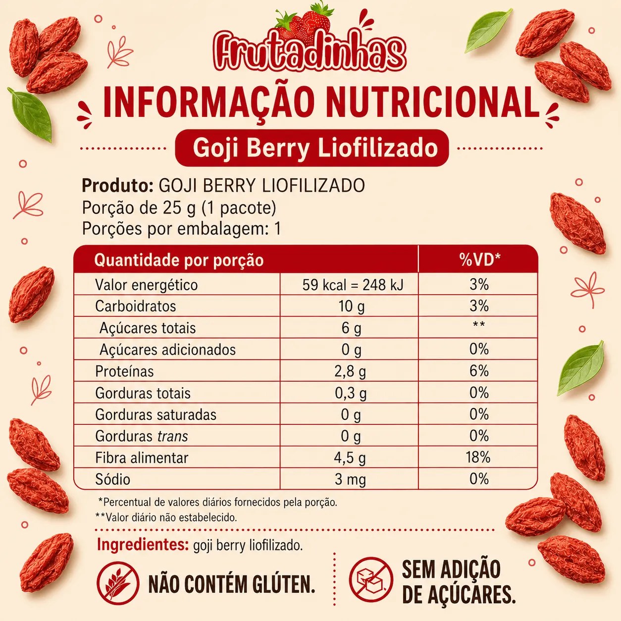 Goji Berry Liofilizado [EXCLUSIVO] - imagem 4