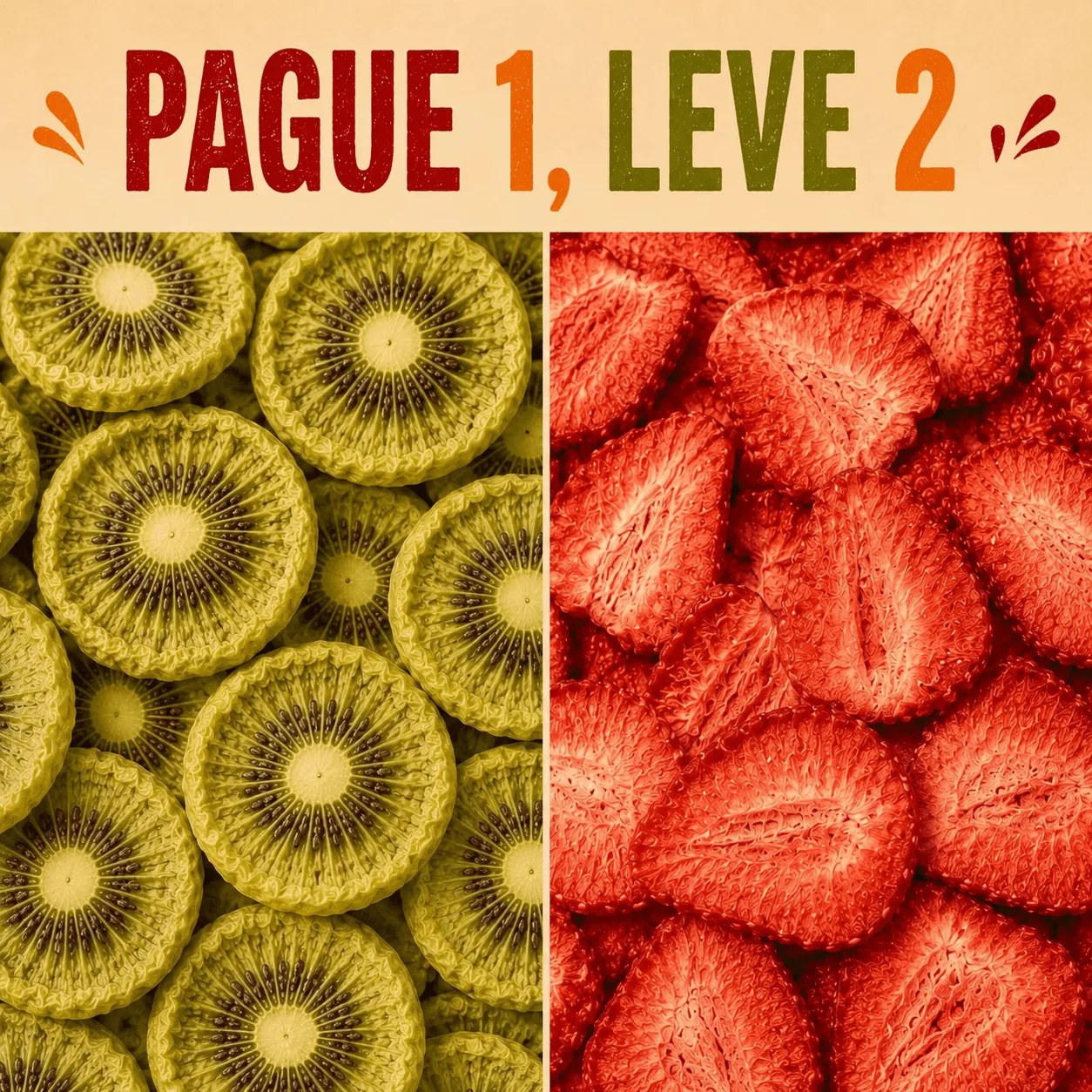 Kiwi + Morango - Liofilizado  - imagem 2