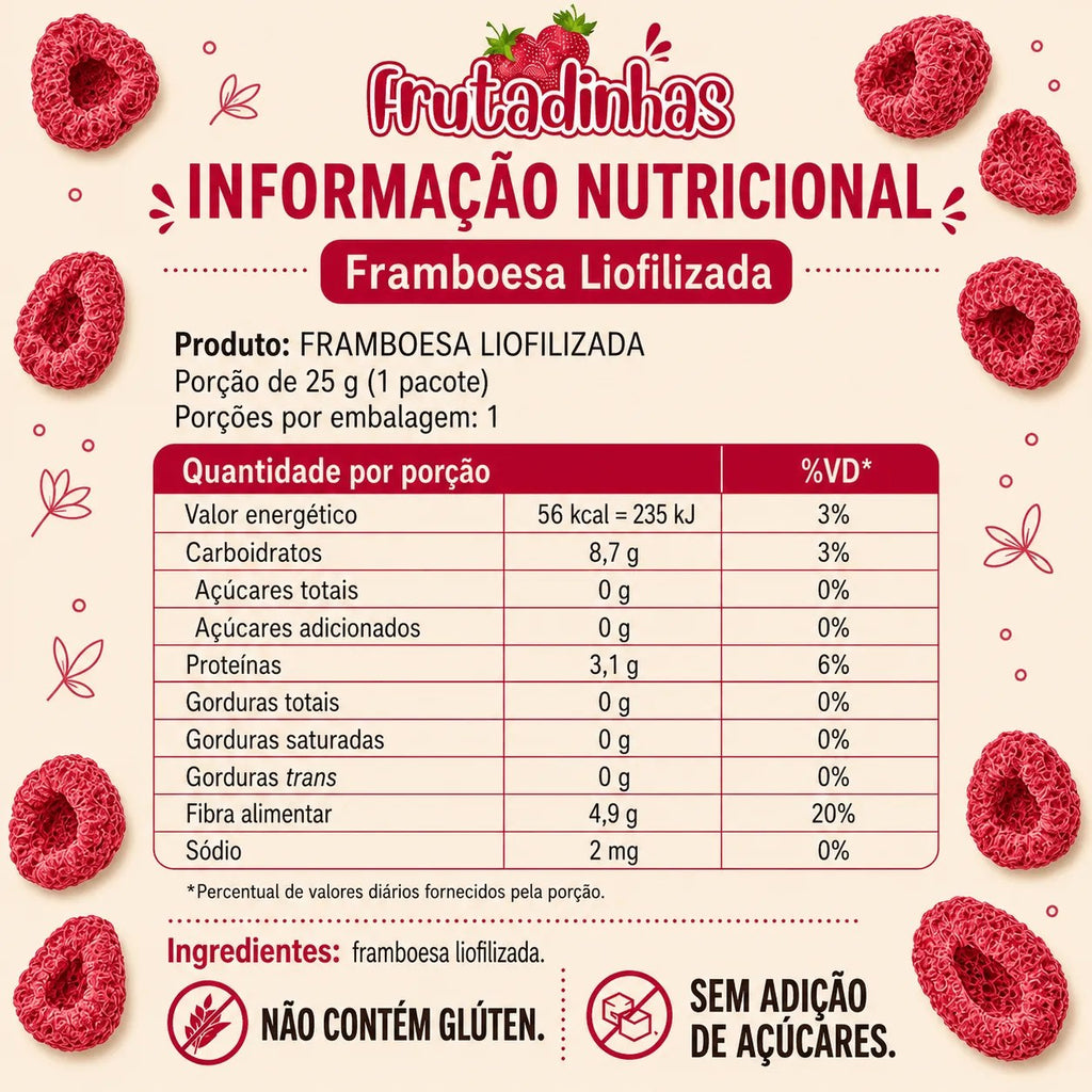 Framboesa + Maracujá - Liofilizado  - imagem 3