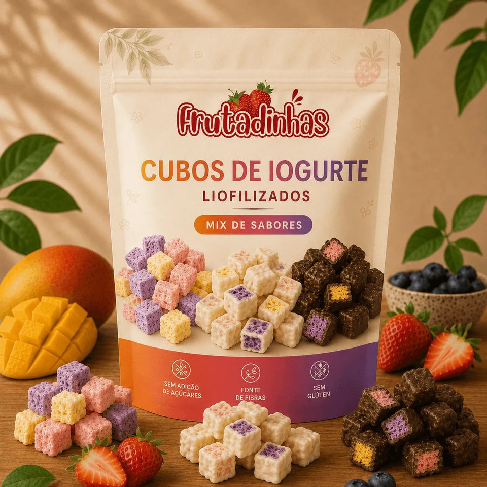 Mix Cubos de Iogurte Liofilizados - 3 sabores - imagem 1