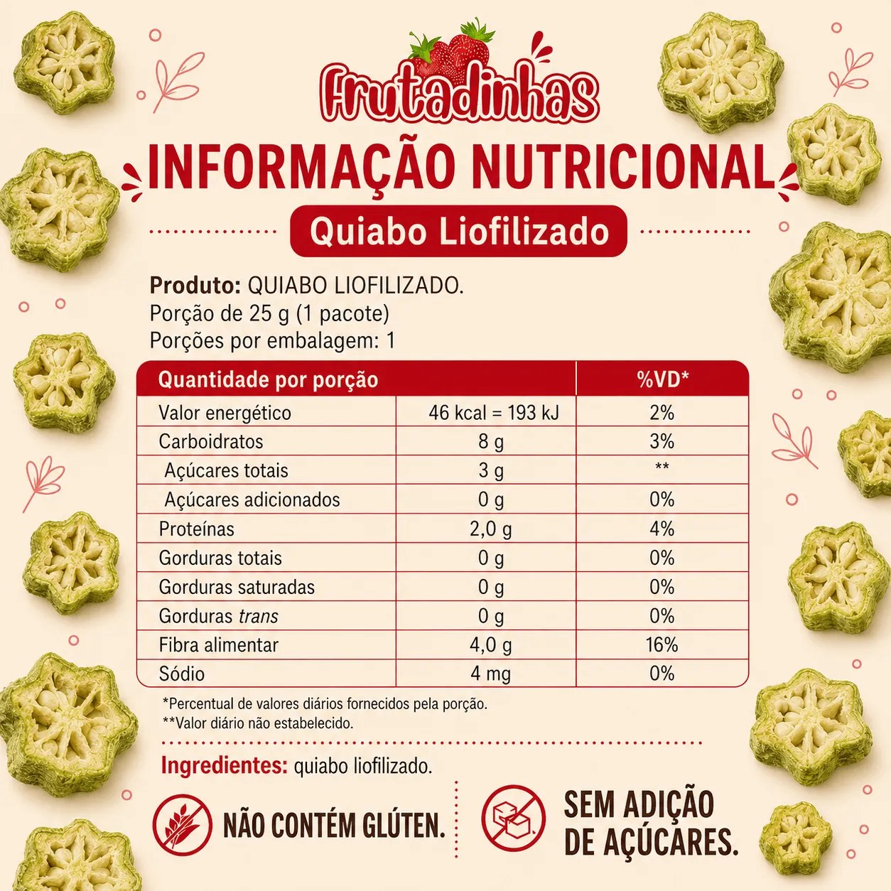 Quiabo Liofilizado - imagem 4