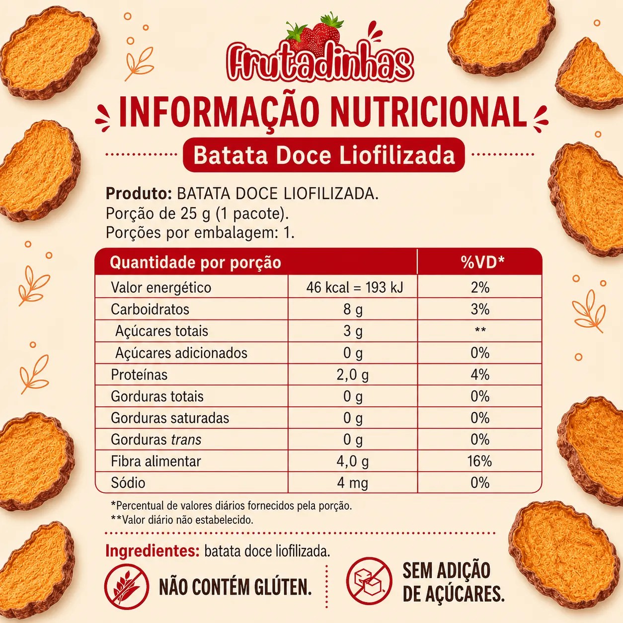Batata Doce Liofilizada - imagem 4