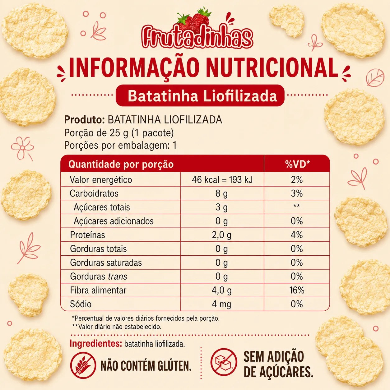 Batatinha Liofilizada Crocante - imagem 4